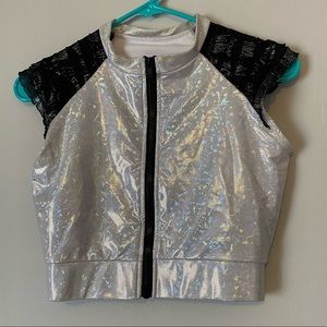 Holographic Dance Costume Crop Top